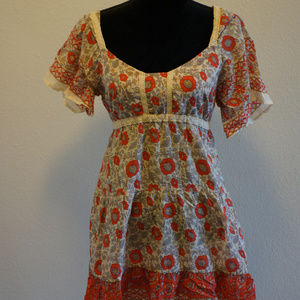 Eloise open back dress Anthropologie M